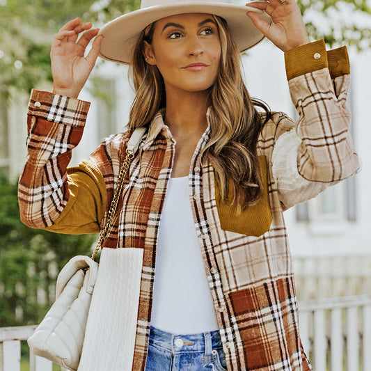 Plaid Pocket Shirt Jacket