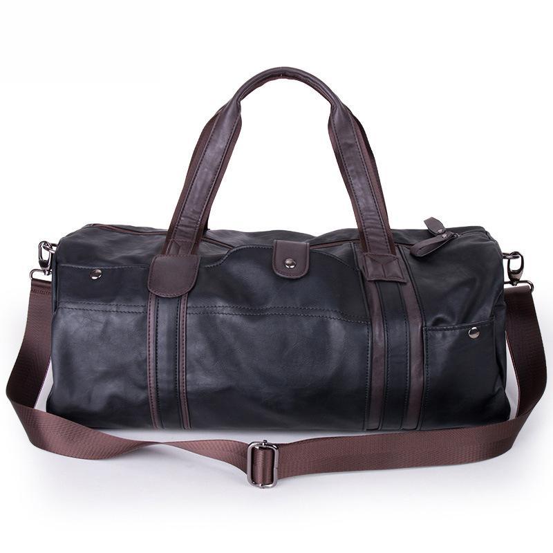 Leather Leisure Travel Duffel Bag For Men And Women