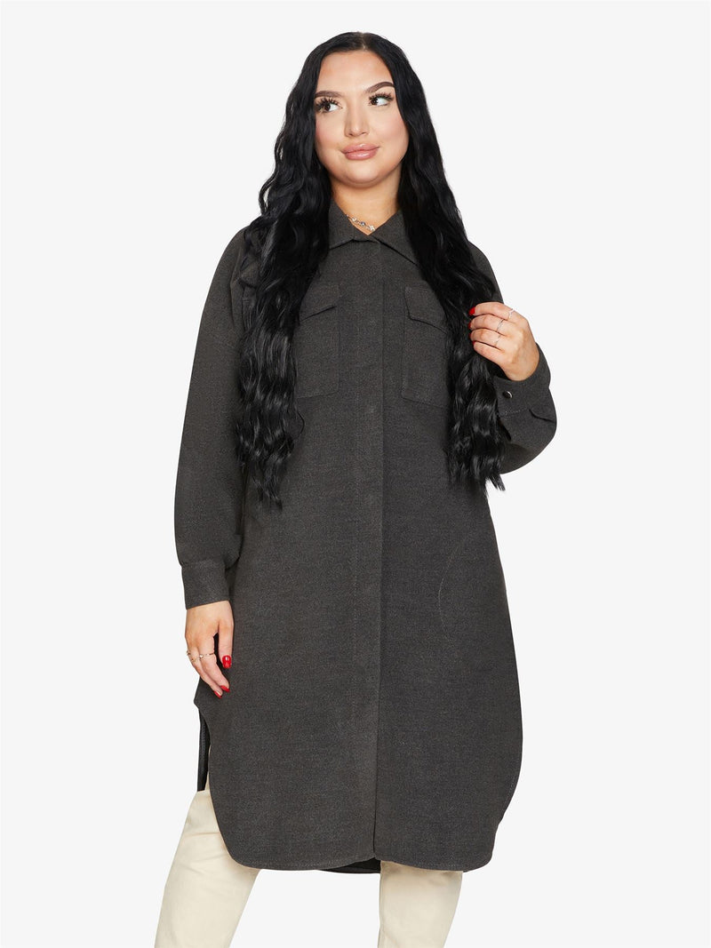 Oversized Longline Shacket