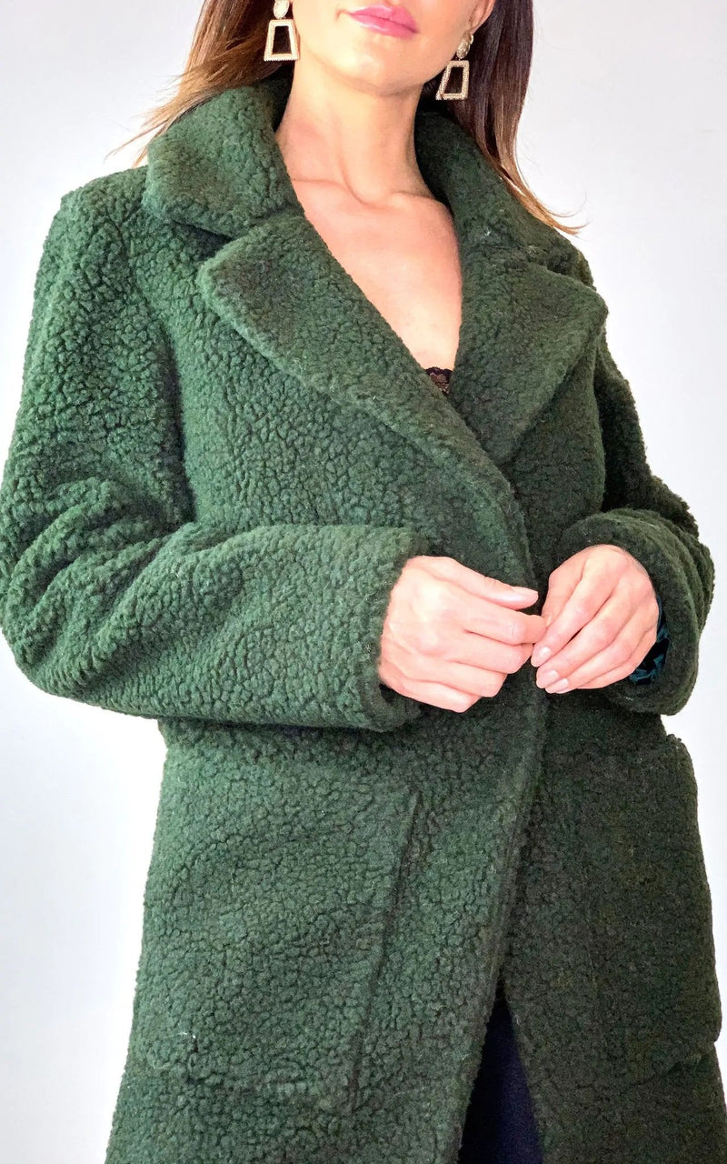 Stud Button Borg Teddy Coat (1905)