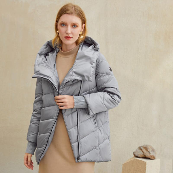 Hooded women winter coat Cotton warm parkas coat female Elegant causal