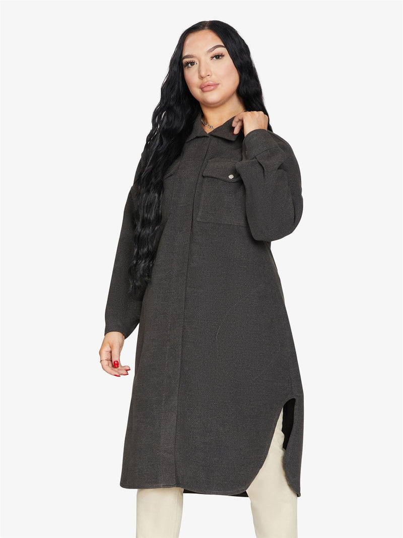 Oversized Longline Shacket