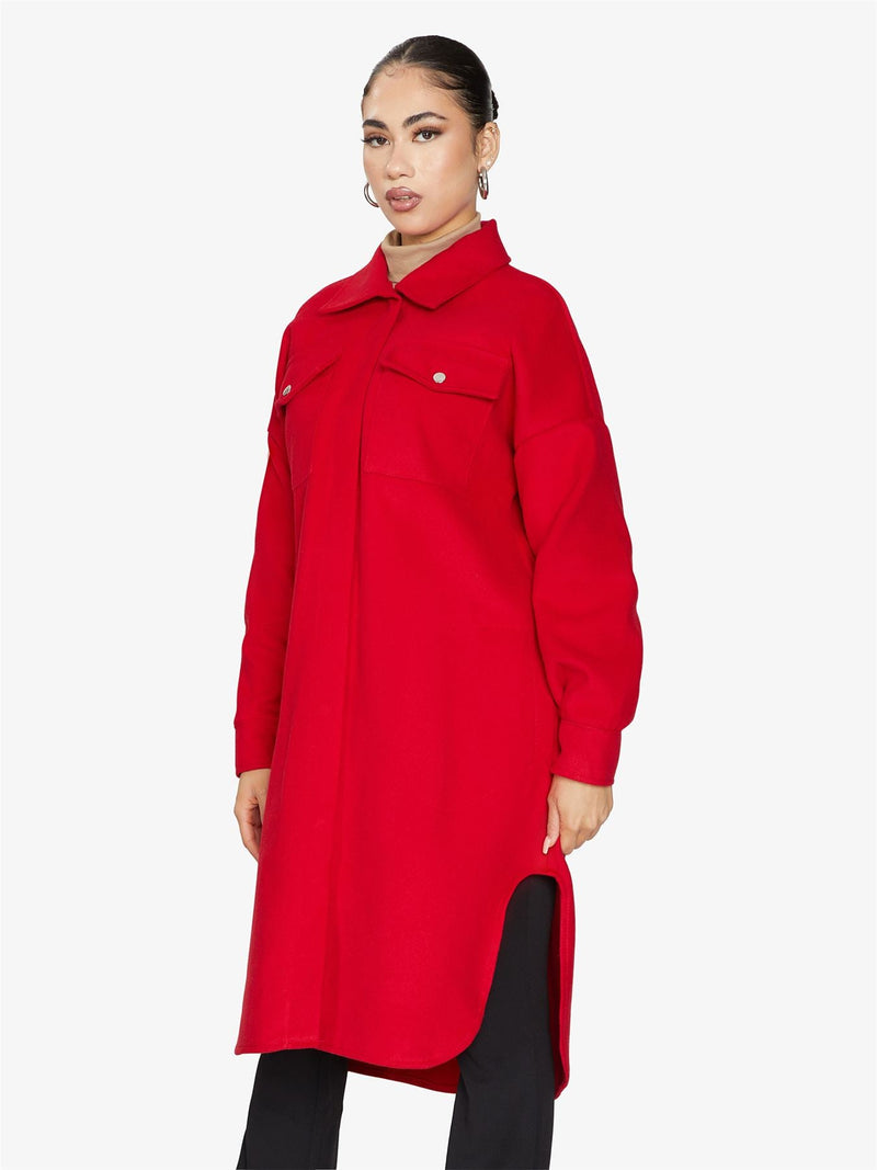 Oversized Longline Shacket