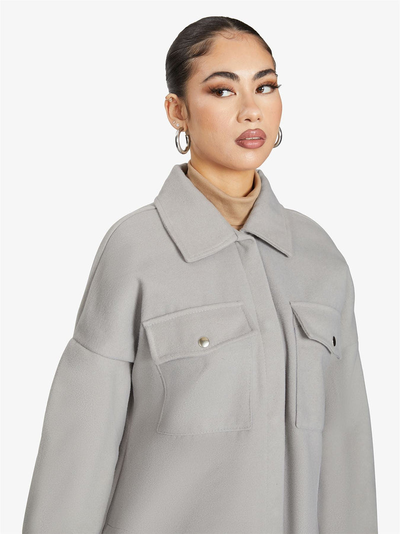 Oversized Longline Shacket