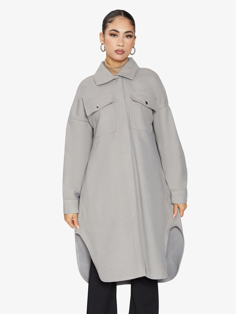 Oversized Longline Shacket