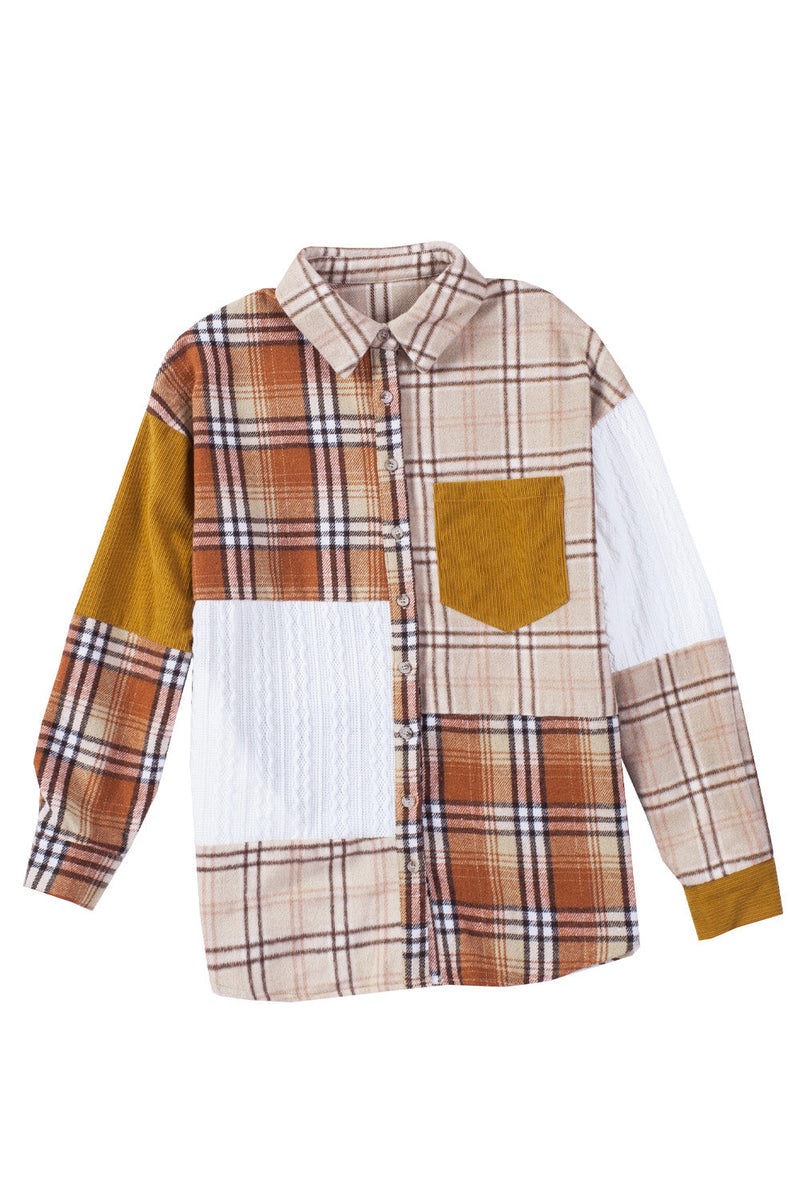 Plaid Pocket Shirt Jacket