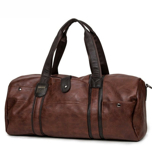 Leather Leisure Travel Duffel Bag For Men And Women