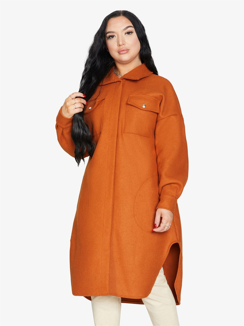 Oversized Longline Shacket