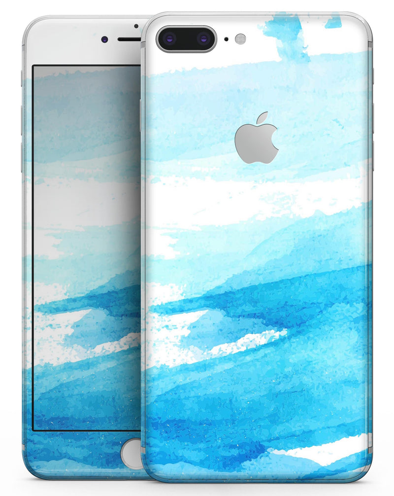 Abstract Blue Strokes - Skin-kit for the iPhone 8 or 8 Plus