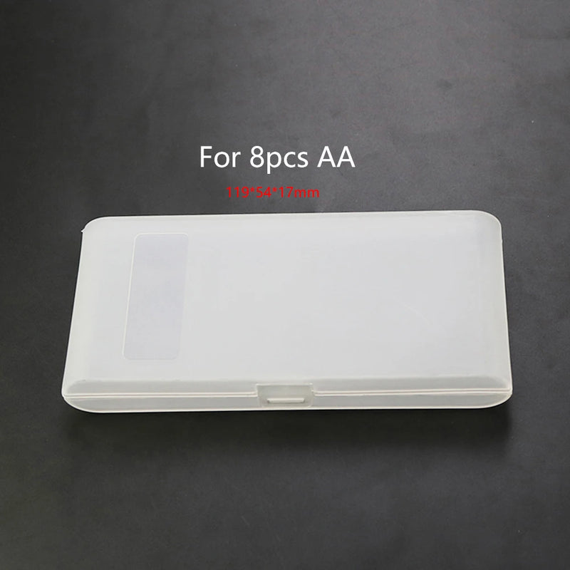 4/6/8/10 Grid AA AAA Plastic Battery Holder Case Organizer Container Batteries Storage Box Holder Hard Case Cover Battery Holder