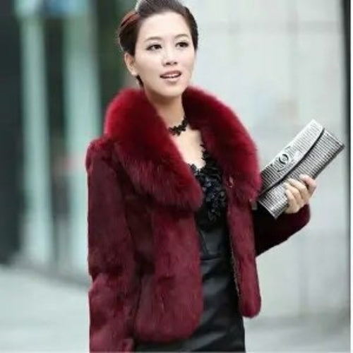 High Quality Winter Warm Fluffy Faux Fur Coats Jackets Women Furry