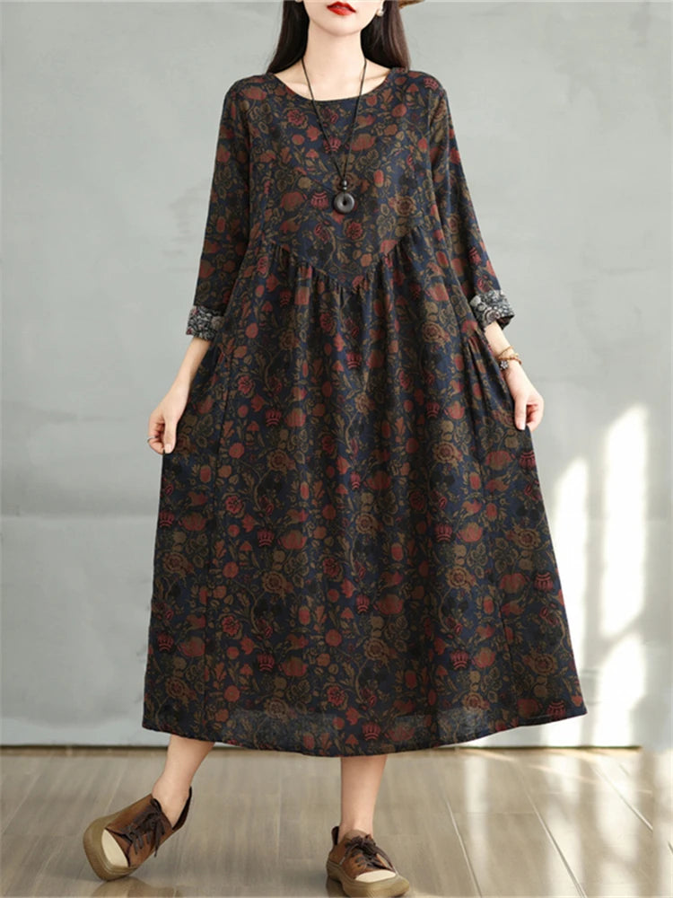 Floral Dresses 2024 Women Casual