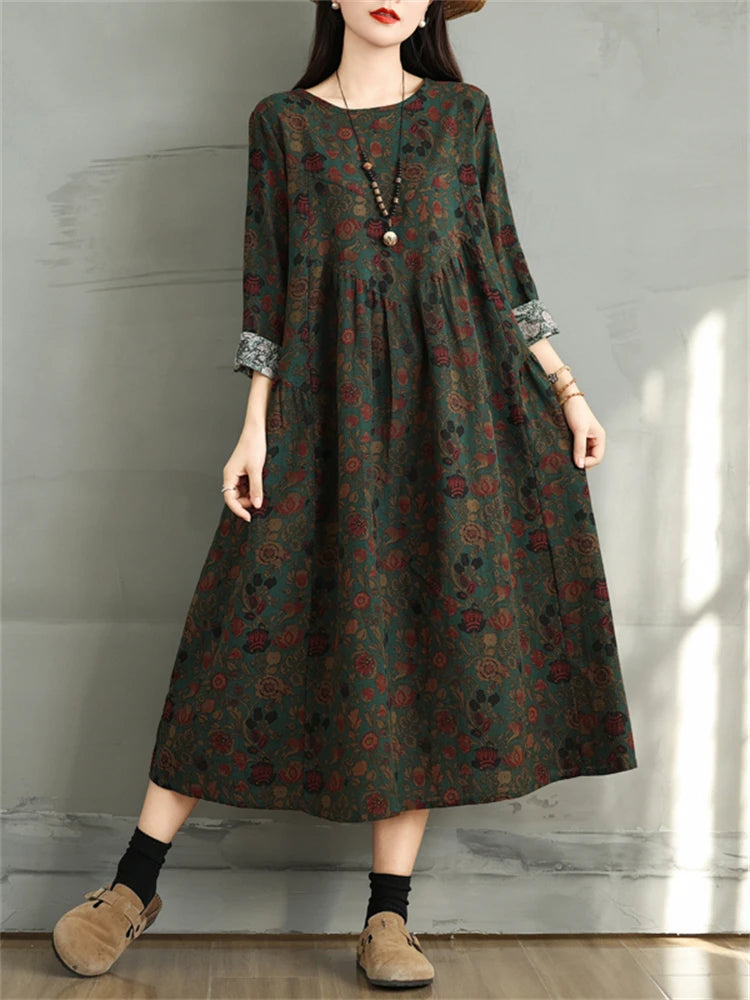 Floral Dresses 2024 Women Casual