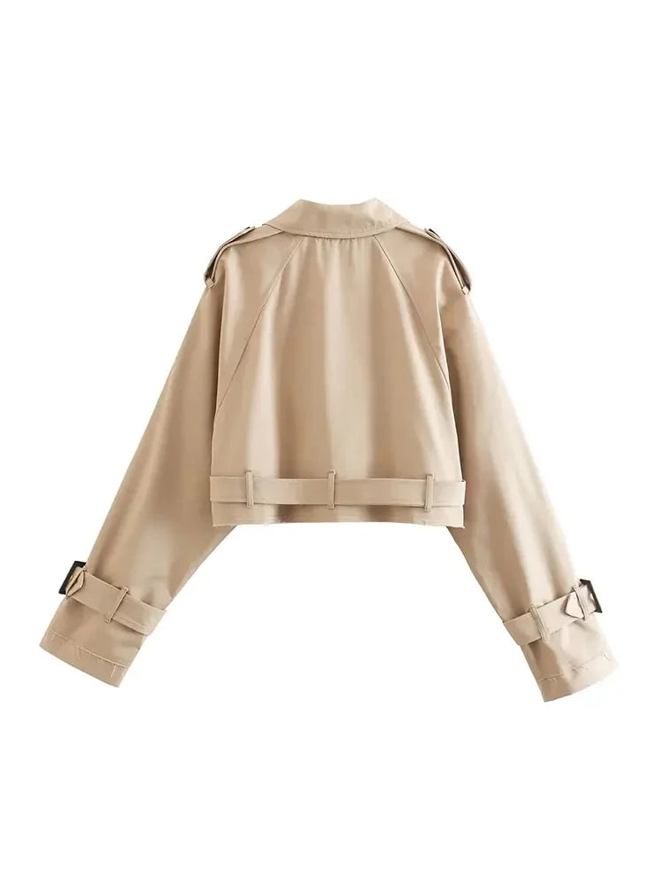 Cropped Trench Spring Jacket