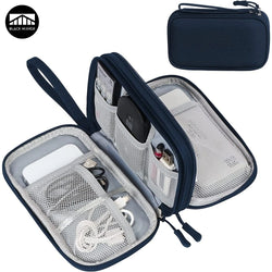 Travel Organizer Electronics Accessories Organizer Portable Waterproof Double Layers Storage for Cable Hard Disk Power Bank