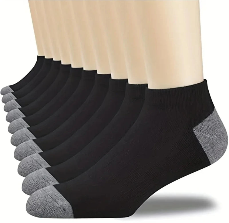 5Pairs Breathable Cotton Sports Stockings Men Bamboo Fiber Autumn and Winter Men Socks Sweat Absorption Deodorant Business Sox