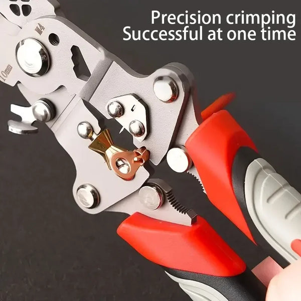 Crimper Cable Cutter Adjustable Automatic Wire Stripper Multifunctional Stripping Crimping Pliers Terminal Hand Tool