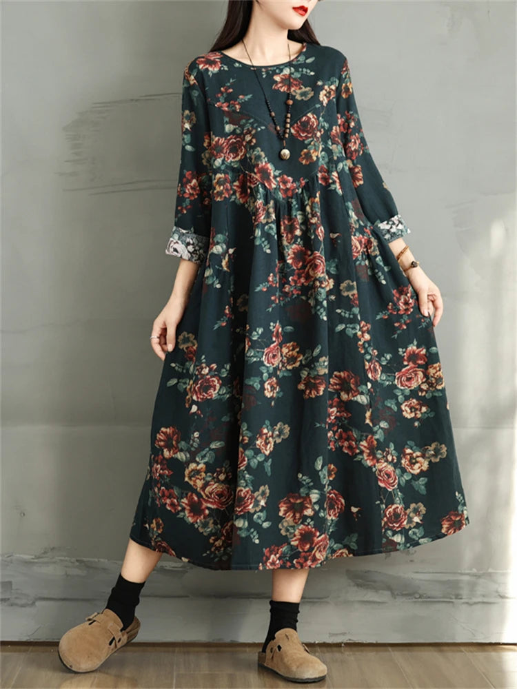 Floral Dresses 2024 Women Casual