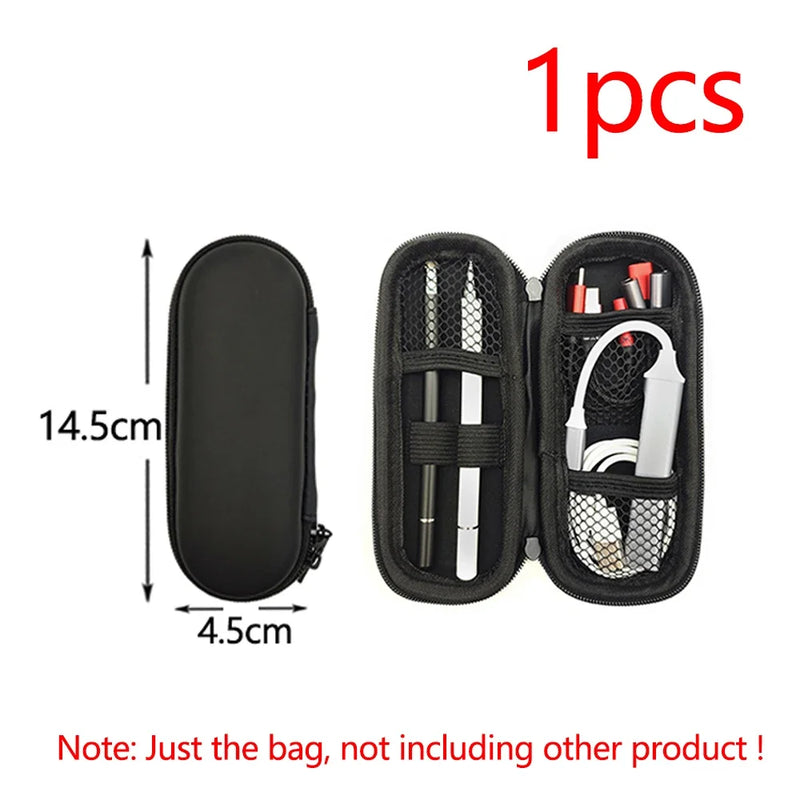 Tool Storage Bag Earphone Data Oval Square Rectangle Cable Organizer Bags Mini Zipper Pouch Tech Gadgets Portable Charger U Disk