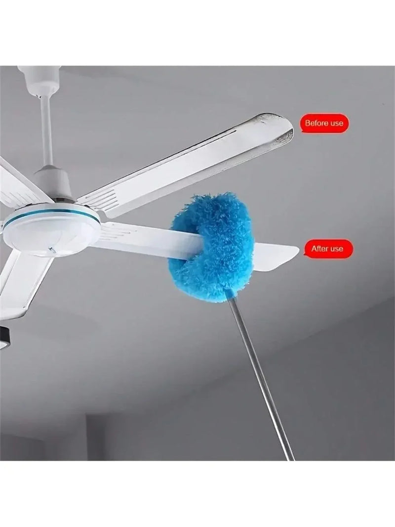 Microfiber Ceiling Fan Duster Extends Up To Long Handled Dust Locking Reusable And Cleaner Brush For Effortless Cleaning