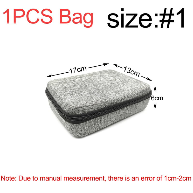 Earphone Data Storage Bag Oval Square Rectangle Cable Organizer Bags Mini Zipper Pouch Tech Gadgets Portable Charger U Disk Case