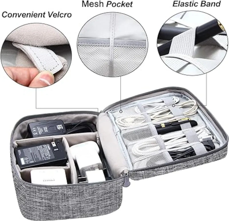 Multifunction Storage Bag Makeup Organizer Waterproof Wear Electronics Organizer Portable Travel Universal Cable Organizer Bag