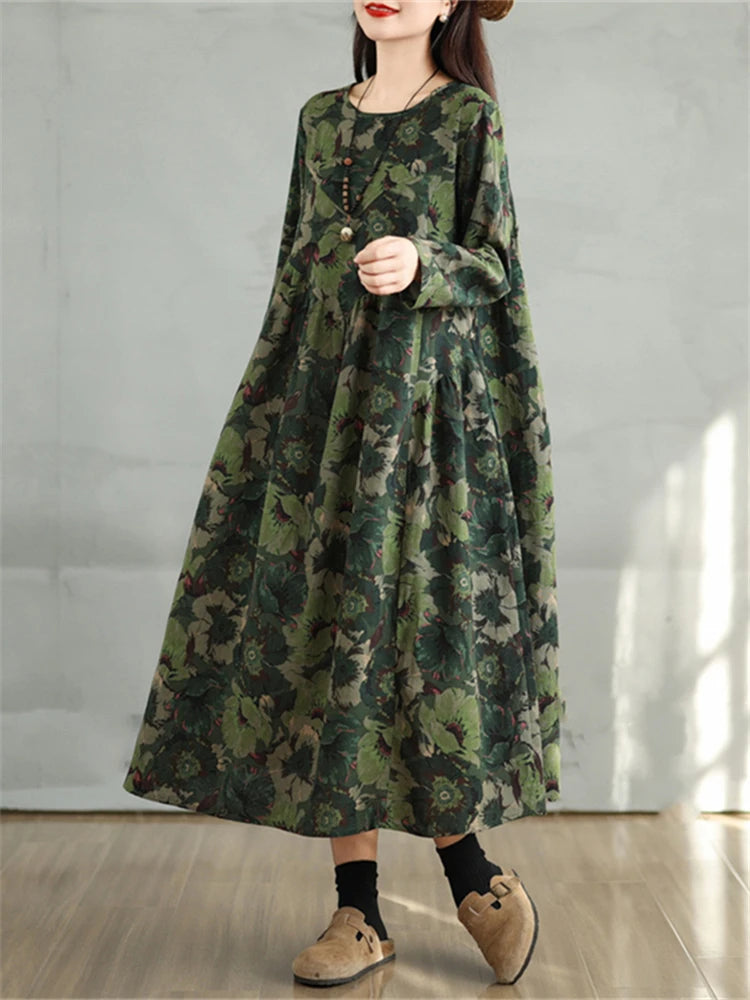 Floral Dresses 2024 Women Casual