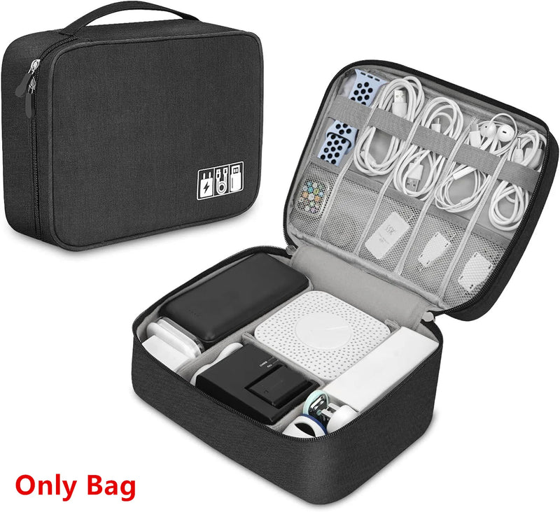 Cable Storage Bag Waterproof Digital Electronic Organizer Portable USB Data Line Charger Plug Storage Bag Travel Cable Organizer