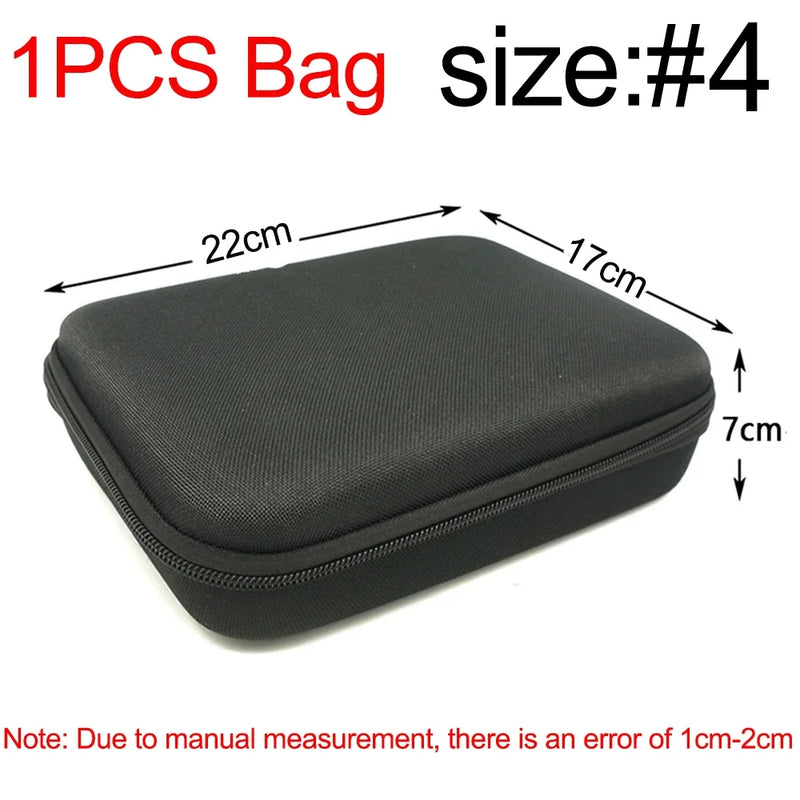 Tool Storage Bag Earphone Data Oval Square Rectangle Cable Organizer Bags Mini Zipper Pouch Tech Gadgets Portable Charger U Disk