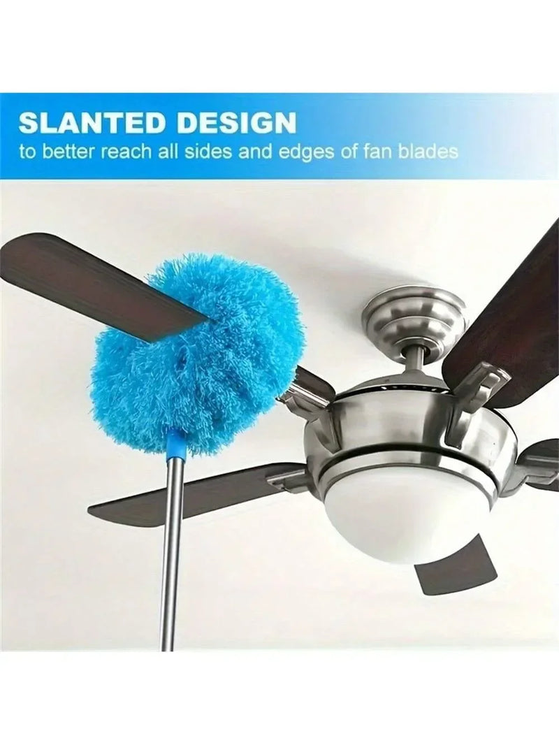 Microfiber Ceiling Fan Duster Extends Up To Long Handled Dust Locking Reusable And Cleaner Brush For Effortless Cleaning