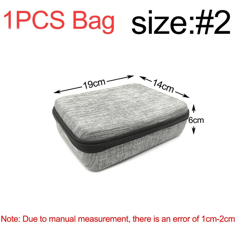 Tool Storage Bag Earphone Data Oval Square Rectangle Cable Organizer Bags Mini Zipper Pouch Tech Gadgets Portable Charger U Disk