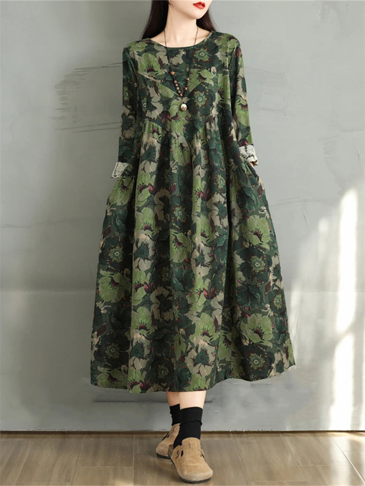 Floral Dresses 2024 Women Casual