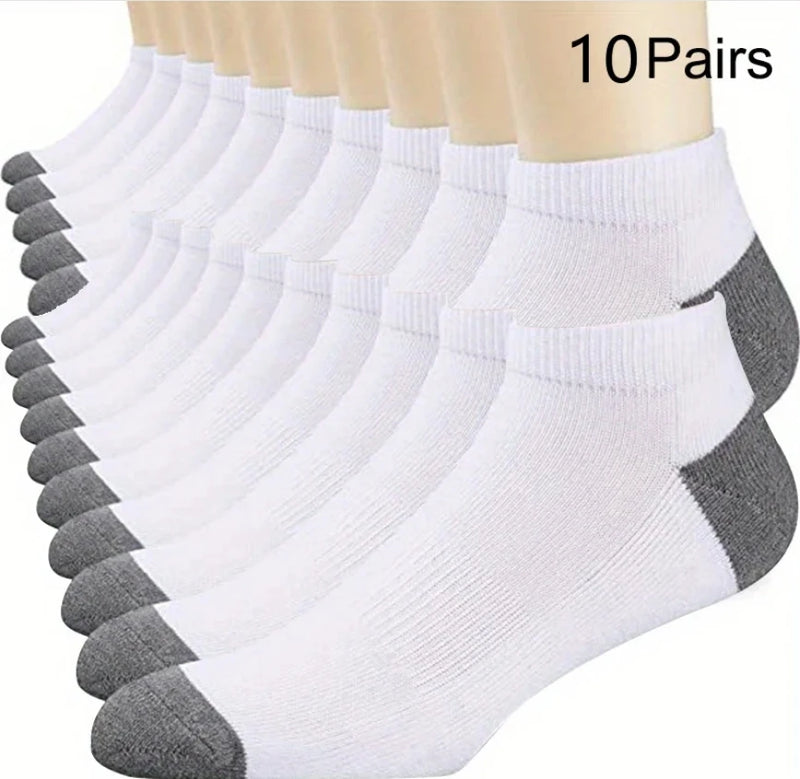 5Pairs Breathable Cotton Sports Stockings Men Bamboo Fiber Autumn and Winter Men Socks Sweat Absorption Deodorant Business Sox