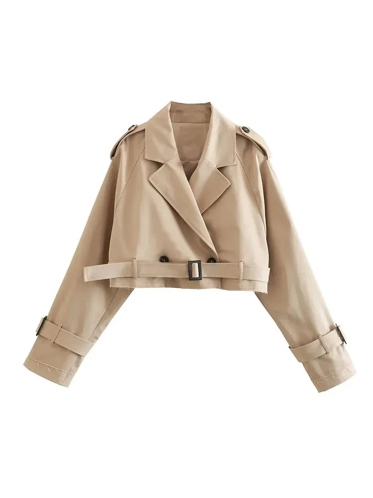 Cropped Trench Spring Jacket