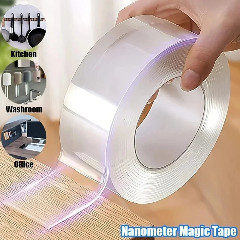 1/3/5m Nano Tape Double-Sided Adhesive Tape Traceless Waterproof Tape For Bathroom Kitchen Sink Tap Gel Sticker