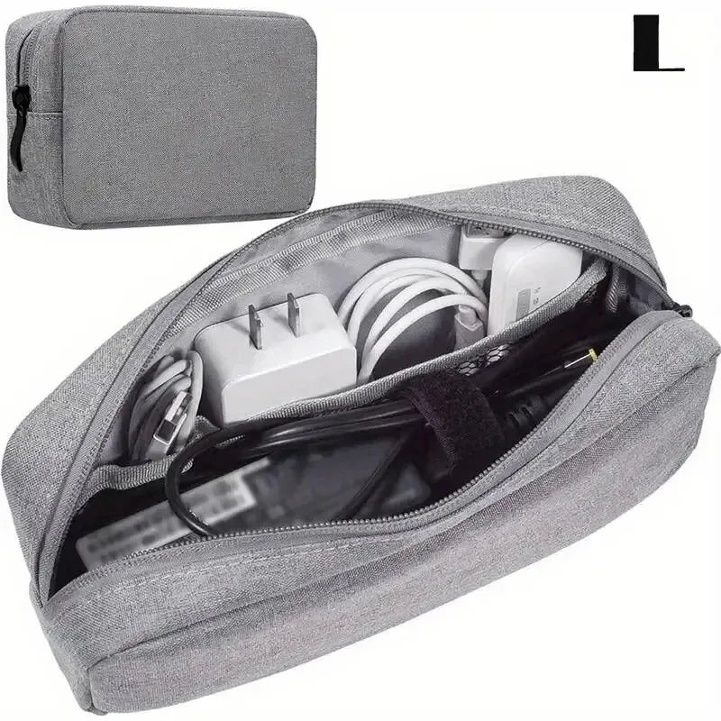 Digital Portable Organizer Case for Headphones Travel Closet Storage Bag Zipper Accessories Charger Data Cable USB Bag