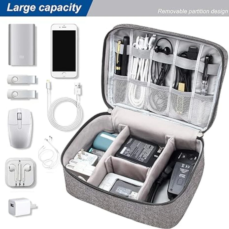 Multifunction Storage Bag Makeup Organizer Waterproof Wear Electronics Organizer Portable Travel Universal Cable Organizer Bag