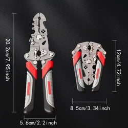 Crimper Cable Cutter Adjustable Automatic Wire Stripper Multifunctional Stripping Crimping Pliers Terminal Hand Tool