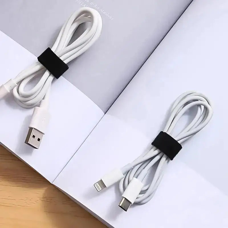 5M Cable Manager Data Cable Storage Artifact Velcro Reusable Cable Tie Nylon Free Cut Desk Wire Organizer Cable Binding Tape