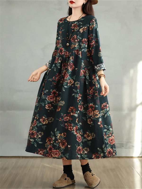 Floral Dresses 2024 Women Casual