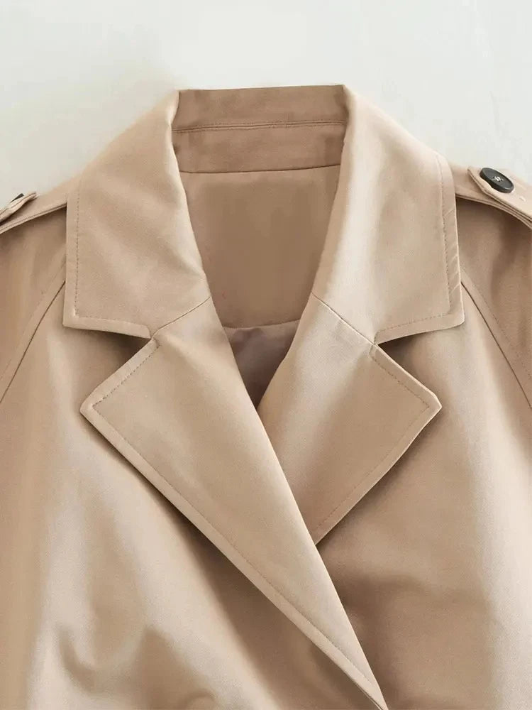 Cropped Trench Spring Jacket