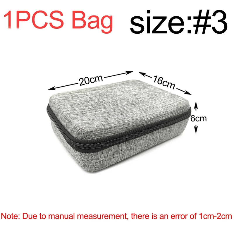 Tool Storage Bag Earphone Data Oval Square Rectangle Cable Organizer Bags Mini Zipper Pouch Tech Gadgets Portable Charger U Disk