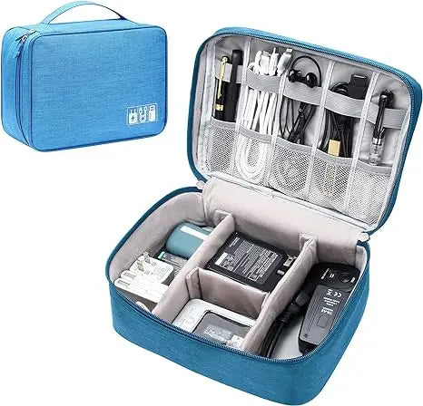 Multifunction Storage Bag Makeup Organizer Waterproof Wear Electronics Organizer Portable Travel Universal Cable Organizer Bag