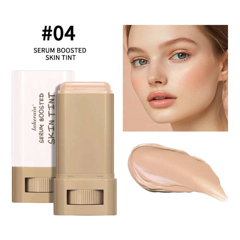 Stick Foundation Balm Serum Boosted Skin Tint Foundation Stick Smooth Plumper Hight Coverage Travel Bronze Foundation Stick Make