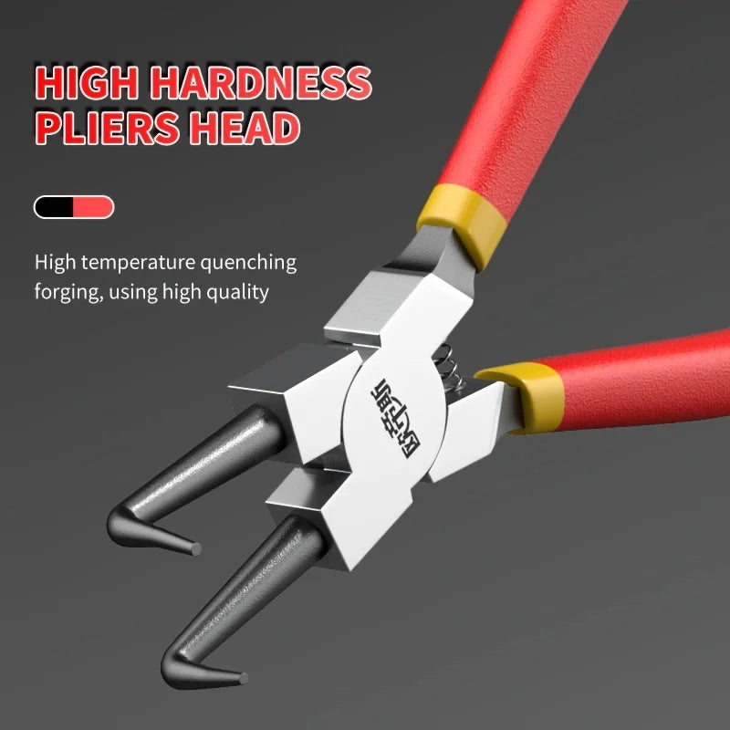 Multi-function Expansion Pliers Retaining Ring Pliers Card Pliers Internal And External Dual-purpose Industrial Grade Circlip Pl