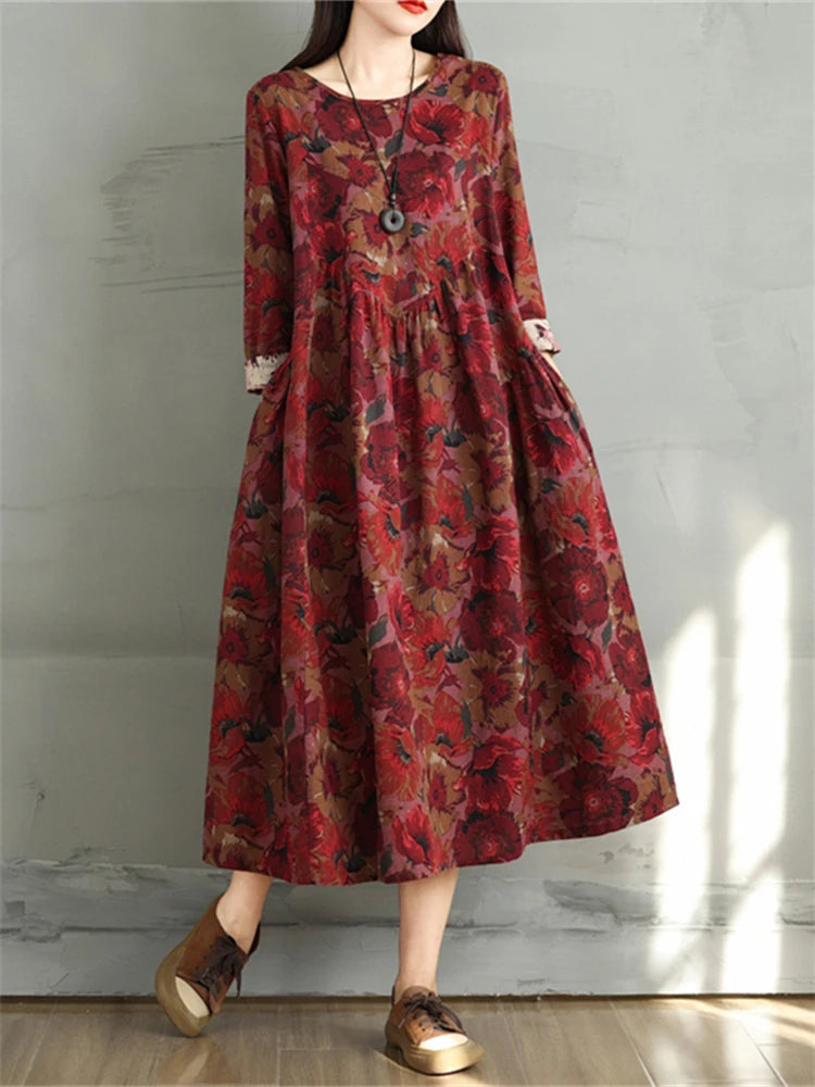 Floral Dresses 2024 Women Casual