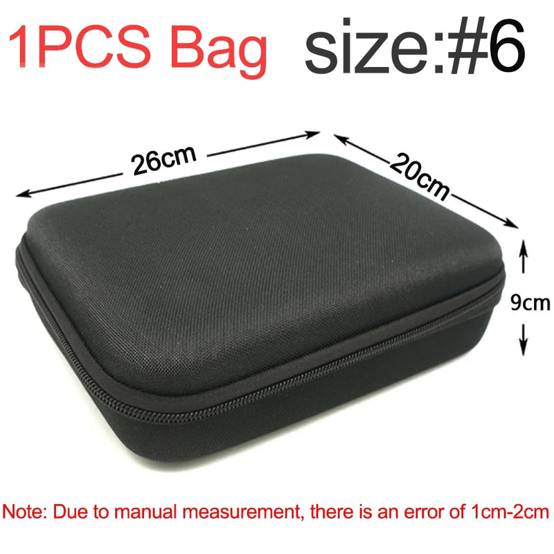 Tool Storage Bag Earphone Data Oval Square Rectangle Cable Organizer Bags Mini Zipper Pouch Tech Gadgets Portable Charger U Disk