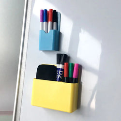 Plastic Magnetic Pen Holder Erase Marker Storage Box Pencil Organizer for Home Office Whiteboard Fridge Refrigerator