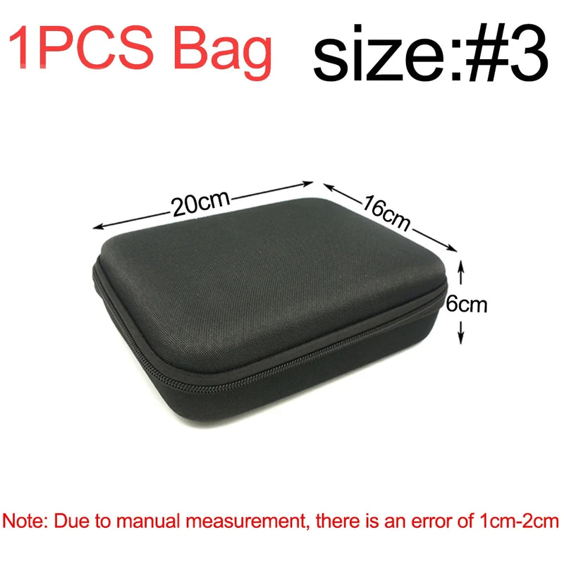 Tool Storage Bag Earphone Data Oval Square Rectangle Cable Organizer Bags Mini Zipper Pouch Tech Gadgets Portable Charger U Disk