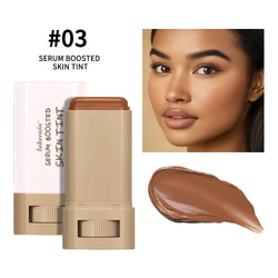 Stick Foundation Balm Serum Boosted Skin Tint Foundation Stick Smooth Plumper Hight Coverage Travel Bronze Foundation Stick Make